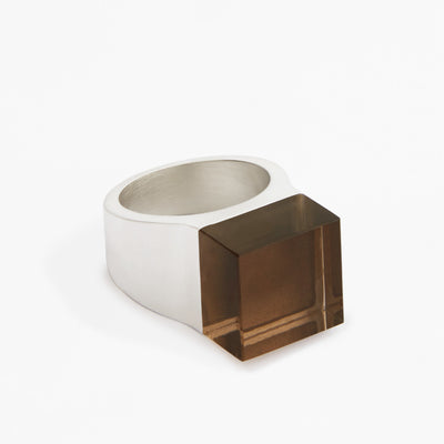 Vector Smoky Quartz Ring